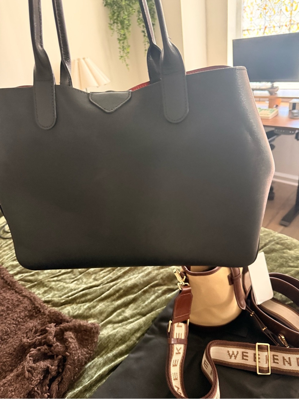 Longchamp reversble tote and max mara bag